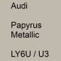 Preview: Audi, Papyrus Metallic, LY6U / U3.